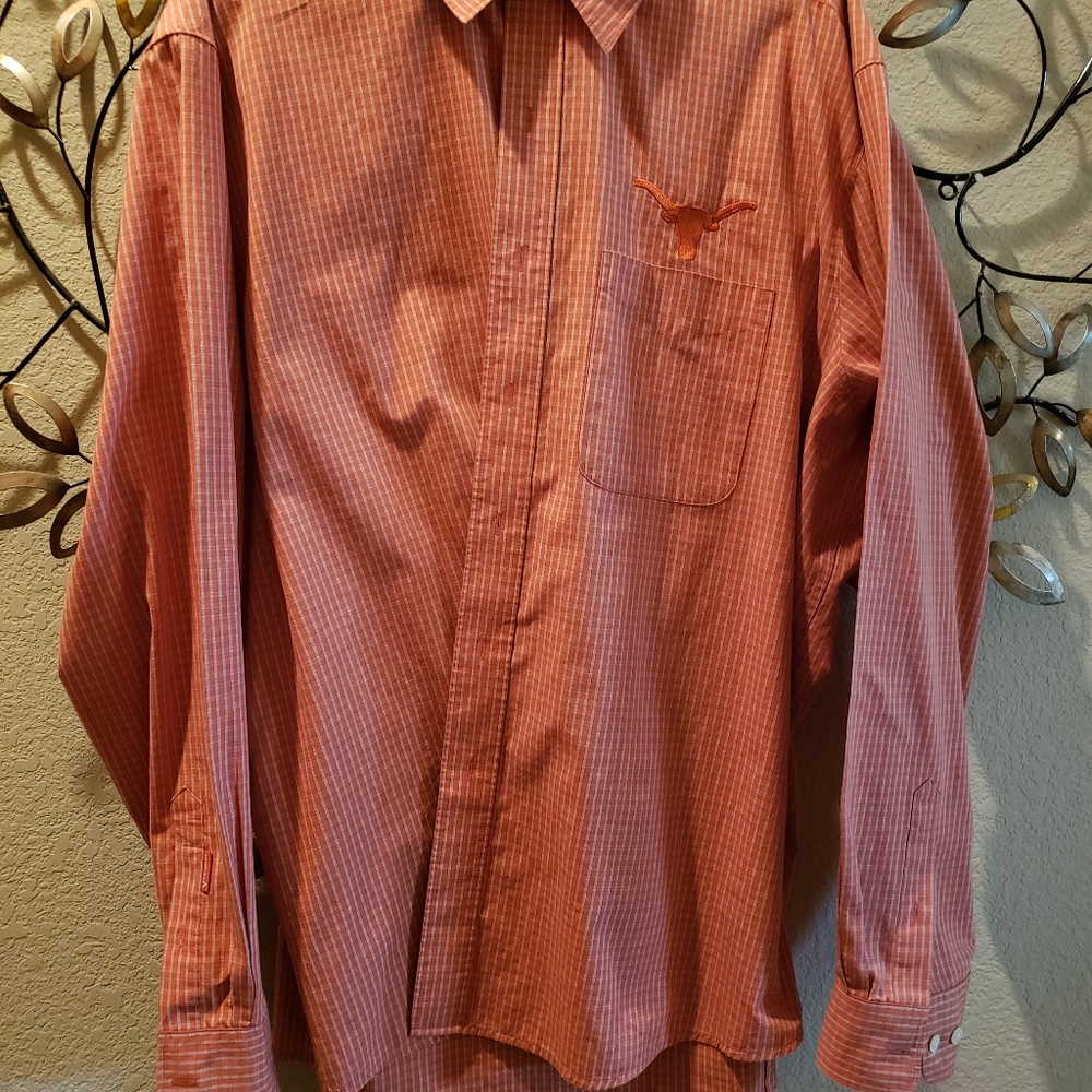 Texas Longhorn long sleeve dress shirt